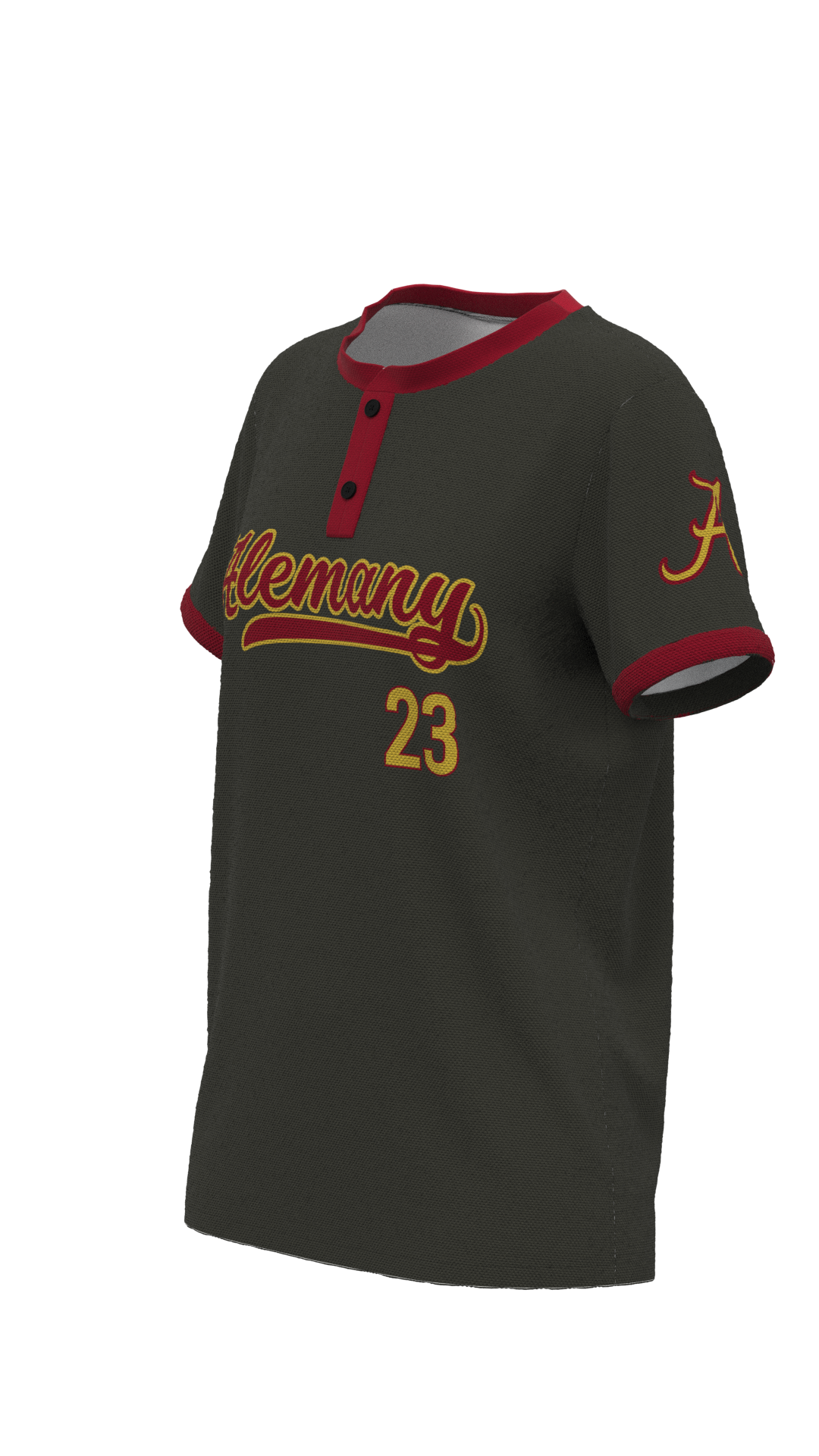 Alemany Softball Full Sublimation(Charcoal)